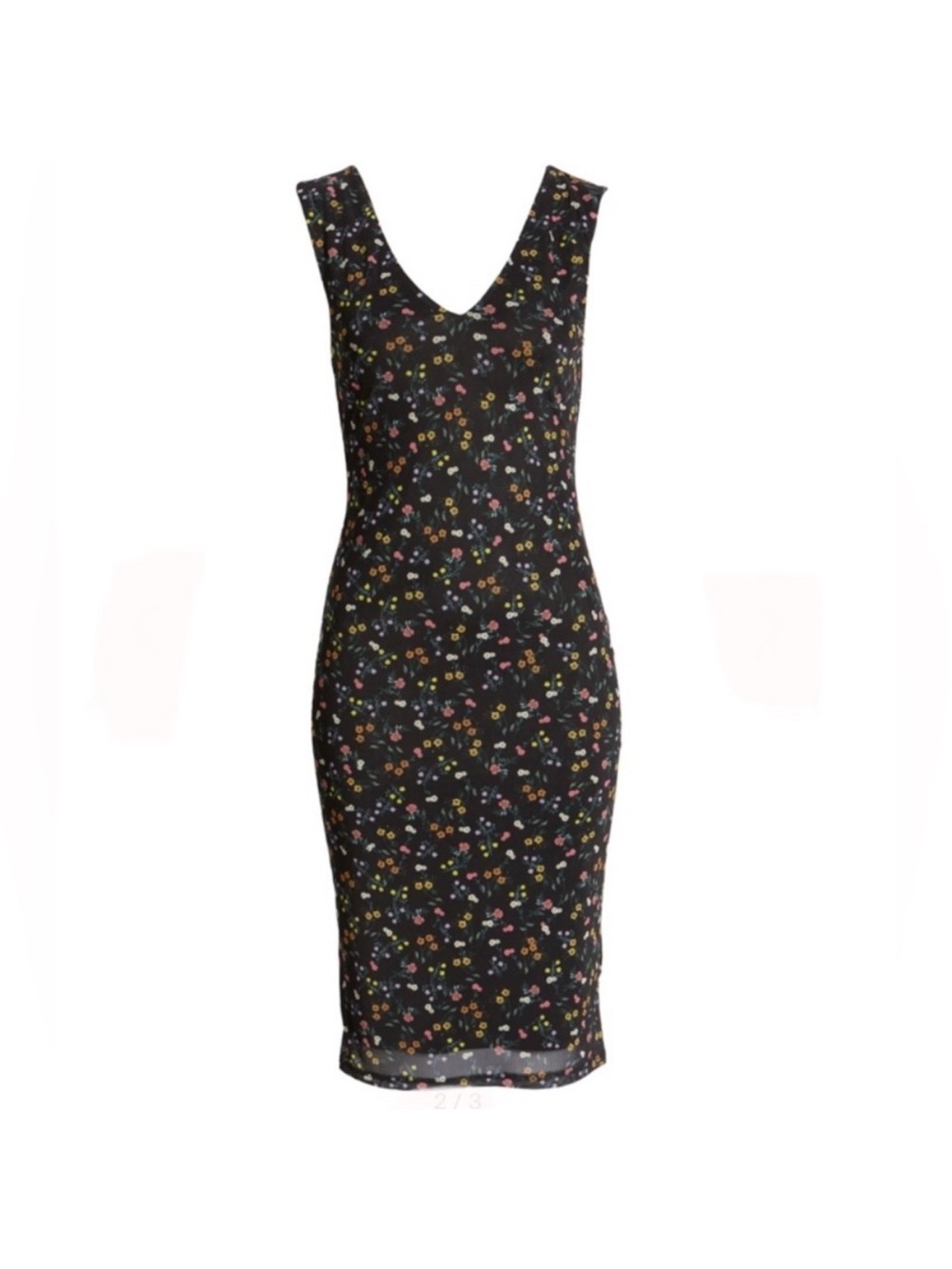 AFRM Ariana Sleeveless Dress In Spring Garden Ditsy Small